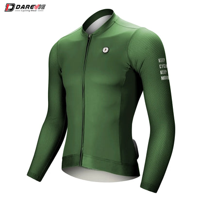 DAREVIE Cycling Jersey Small Size SPF 50+ Training Level Men Women Long Sleeves Cycling Jersey Breathable Man Cycling Maillot