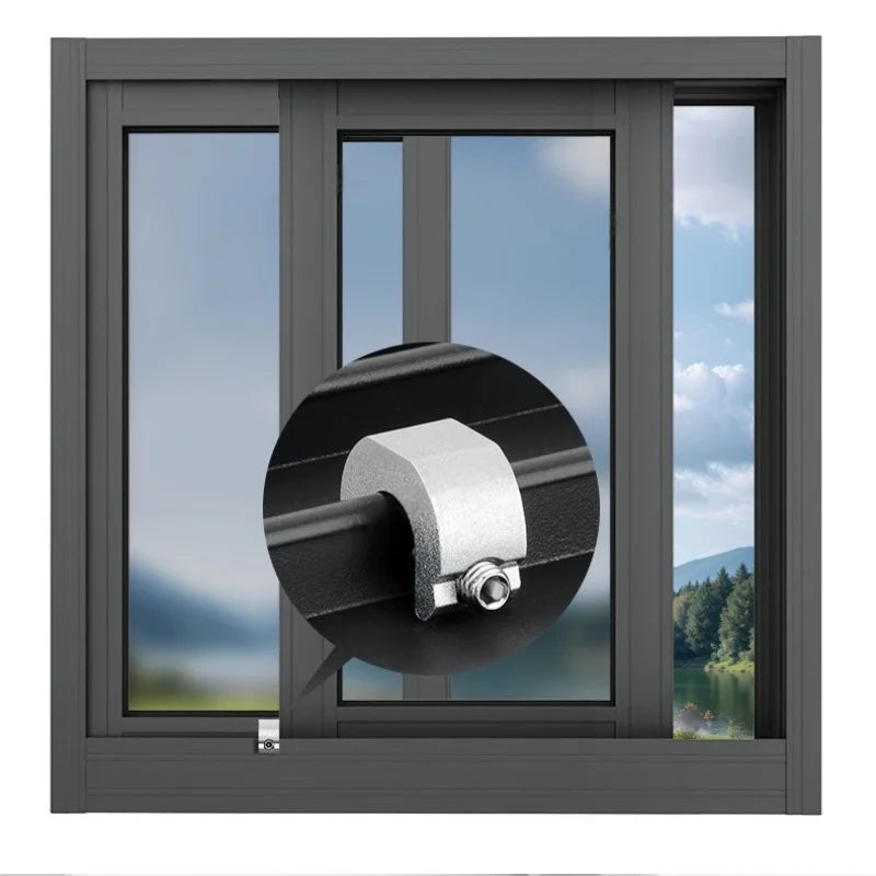 New 3/5/10pcs Aluminum Alloy Window Lock Stopper Sliding Door Window Limiter Sliding Sash Stopper Anti-theft Child Safety Loc