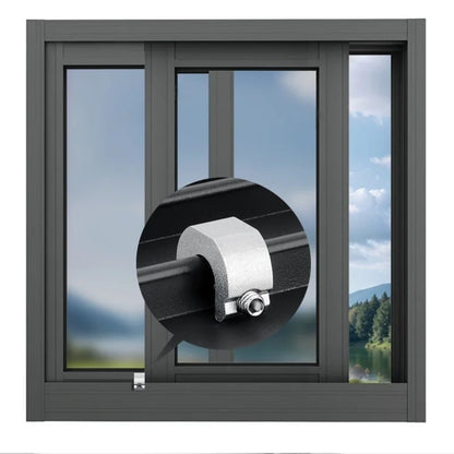 New 3/5/10pcs Aluminum Alloy Window Lock Stopper Sliding Door Window Limiter Sliding Sash Stopper Anti-theft Child Safety Loc