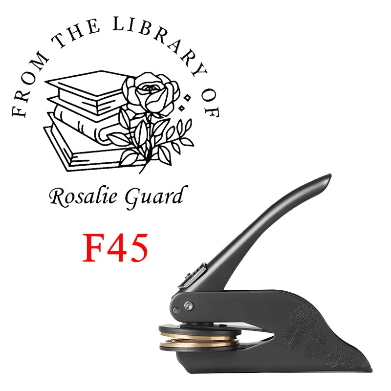 Embosser Stamp LOGO Customized Wedding Library Book Private Seals Customization Envelope Party Invitation Embossing Stamps DI
