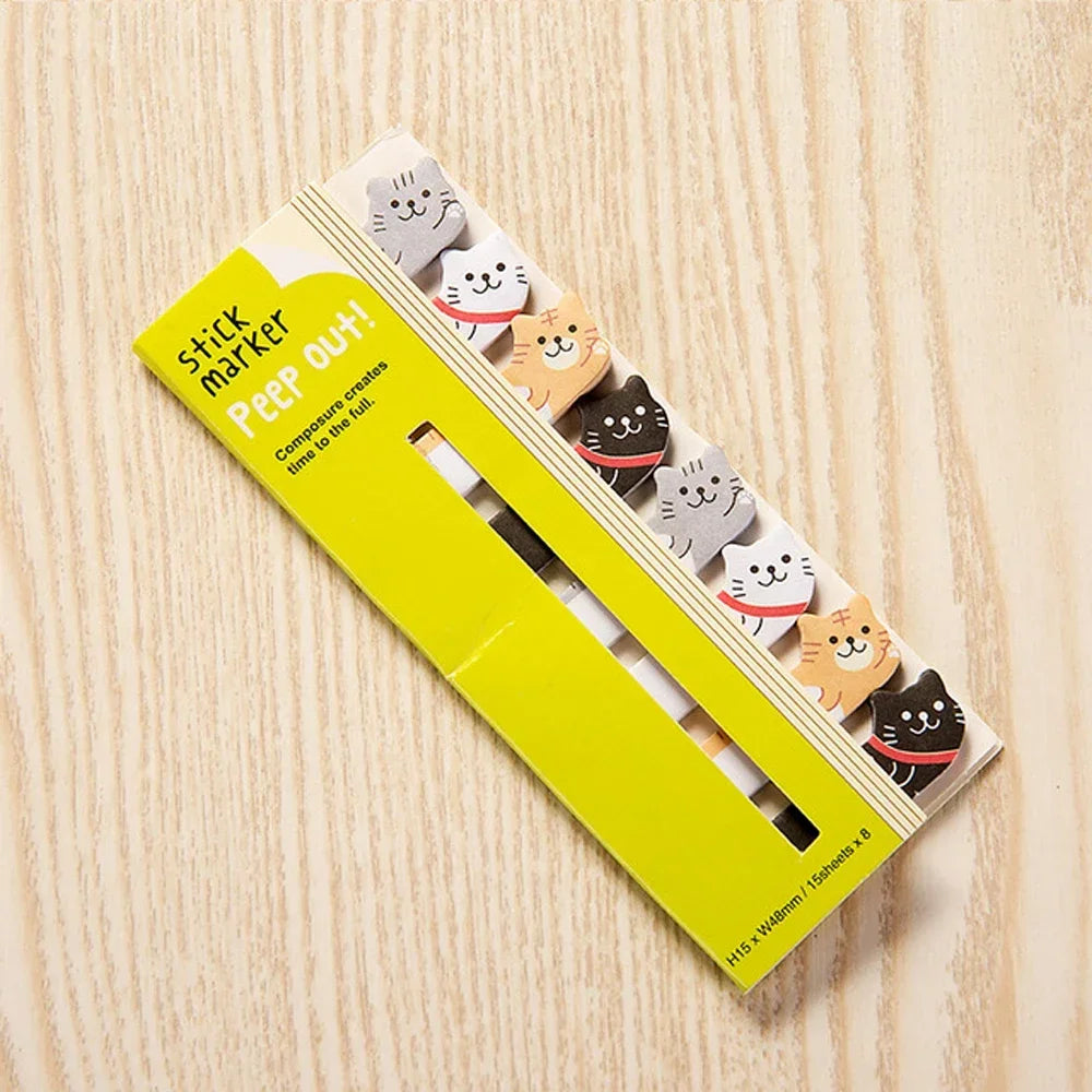 Cute Penguin Cat Panda Memo Pads Sticky Notes Index Posted Planner Office Creative School Stationery