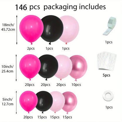 113PCS Balloon Garland Arch Set Wedding Birthday Party Anniversary Decoration Indoor and Outdoor Decoration