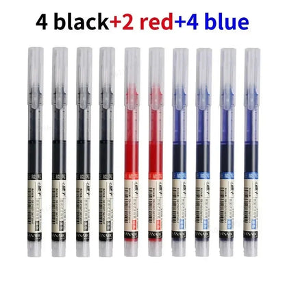 1-20Pcs Needle Type Gel Ink Pens Black/Blue/Red 0.5mm Liquid Ballpoint Pen Students Stationery School Office Writing Tool - 4