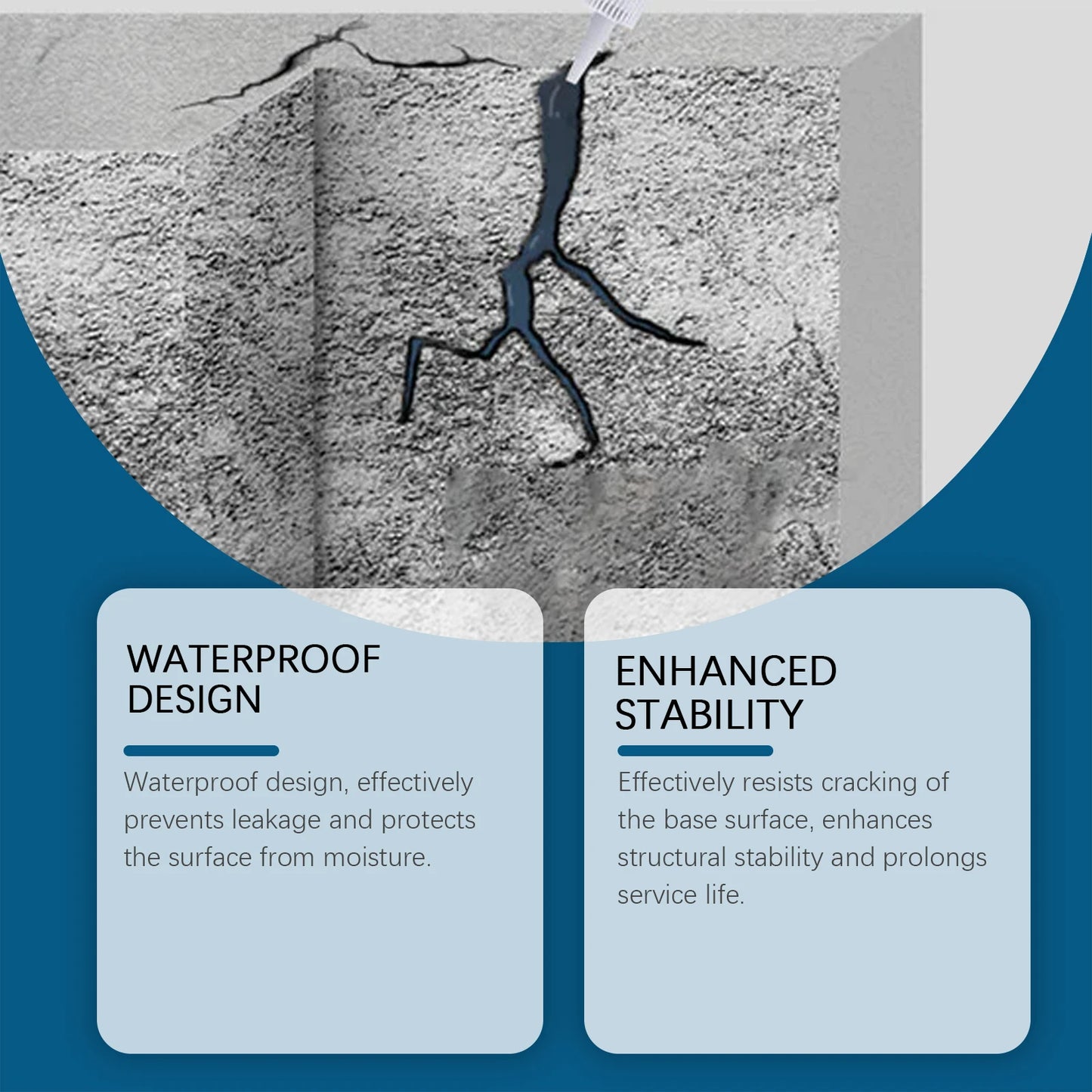 Concrete Crack Filling Agent Roof Waterproof Leak Repair Sealant Plugging Material Hardware Glue for Sealing And Repair