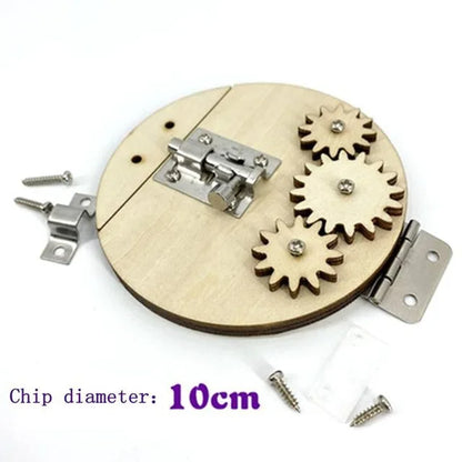 Montessori Busy Board Toys For Children Educational Games DIY Busy Board Parts Wooden Toys Sensory Board Games Puzzles For Ki