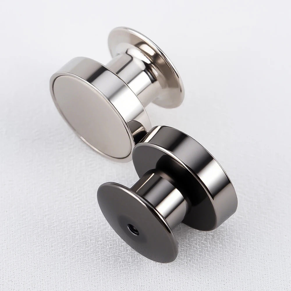 10Pcs Magnetic Clasp Brooch Locking Pin Backs Metal Pin Back Locking Pin Keepers Locking Clasp DIY Brooch Badge Jewelry Makin