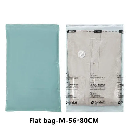 No Need Pump Vacuum Bags Large Plastic Storage Bags for Storing Clothes Blankets Compression Empty Bag Covers Travel Accessor