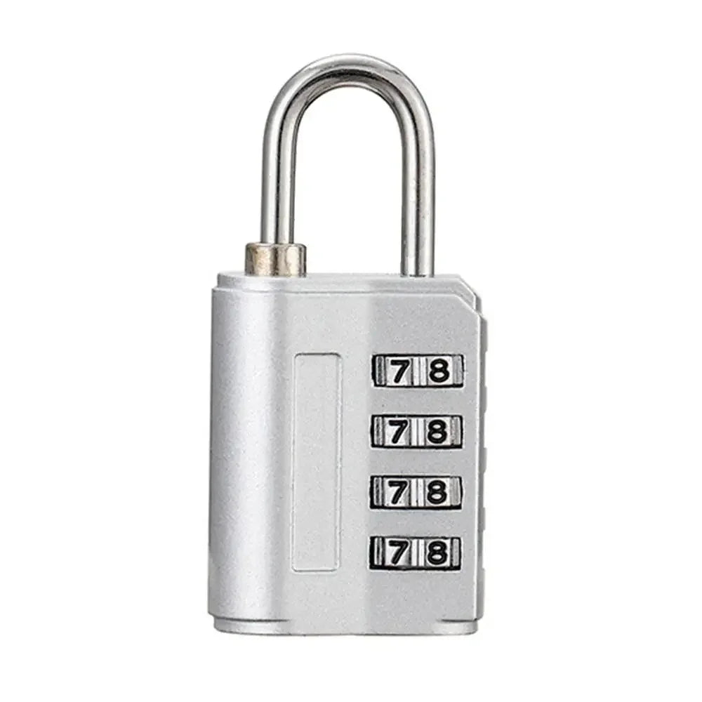 New Concept Color 4 Digit Combination Lock Anti-theft Safely Code Lock Travel Luggage Suitcase Lockers Zinc Alloy Padlock - B