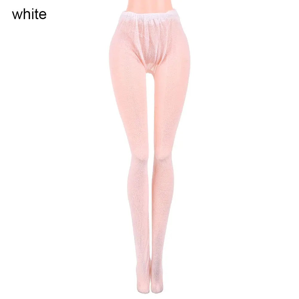 Suits 1/6 Doll Silk Stockings Mini Fishnet Tights Bottoms Socks Elastic leggings Miniature Pantyhose Dolls Accessories Girl G
