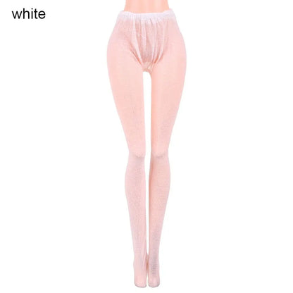 Suits 1/6 Doll Silk Stockings Mini Fishnet Tights Bottoms Socks Elastic leggings Miniature Pantyhose Dolls Accessories Girl G