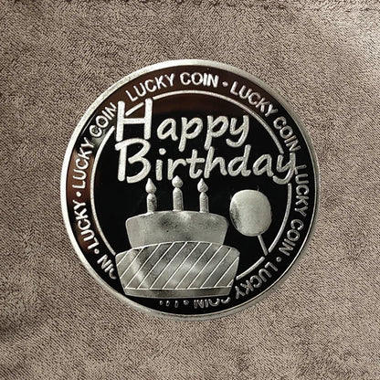 Collection Coin Lucky Happy Birthday Commemorative Coins Happy Birthday Gift Good Luck and Happiness Medal