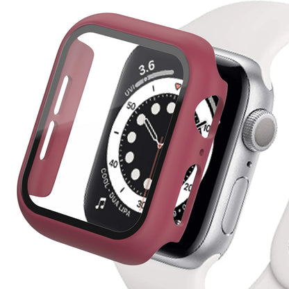 Tempered Glass+cover For Apple Watch Accessories 45mm 41mm 44mm 40mm 42mm Screen Protector Apple watch Case serie 9 4 5 6 SE 