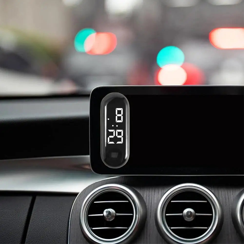 Luminous Motorcycle Car Clock Auto Internal Stick-On Mini Sport Waterproof Watch Mechanics Led Clocks Auto Ornament Accessori
