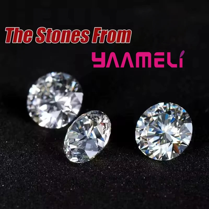 925 Sterling Silver Color Bridal Jewelry Set Classic Cubic Zircon Crystal Pendant Necklace Stud Earrings for Women Girls Gift