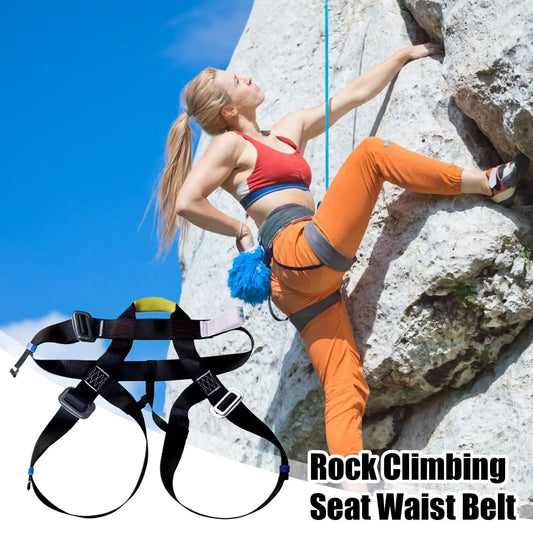 Rock Climbing Harness Lightweight & Ventilated for Sport Climbing Rappelling, UIAA/CE Certified, Adjustable Leg Loops