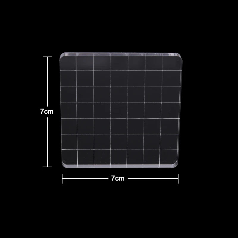 Acrylic Silicone Clear Stamps Block For Scrapbooking DIY Album Cards Decoration Embossing Handle Starter Shape Stamp - 7