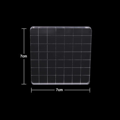 Acrylic Silicone Clear Stamps Block For Scrapbooking DIY Album Cards Decoration Embossing Handle Starter Shape Stamp - 7