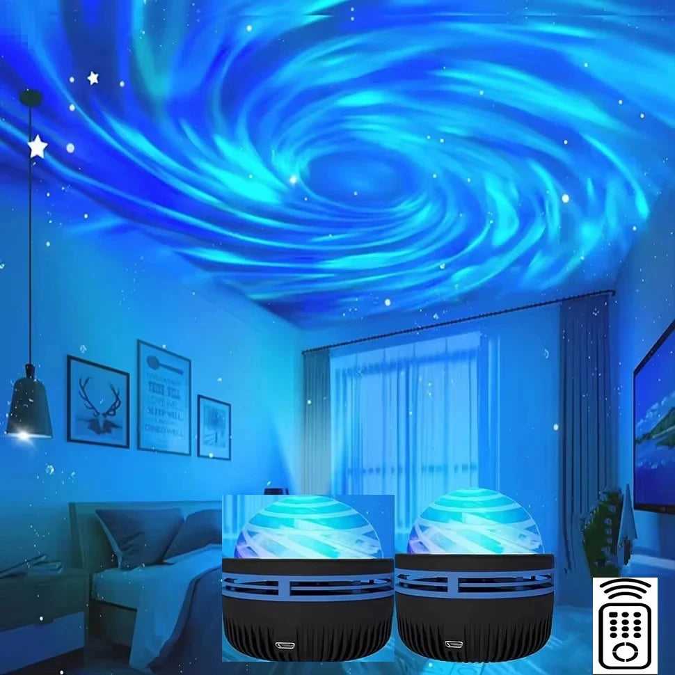LED Galaxy Projector Light Colorful Galaxy Sky Projector Bedroom Night Light Kids Room Decoration Christmas Party Decoration 