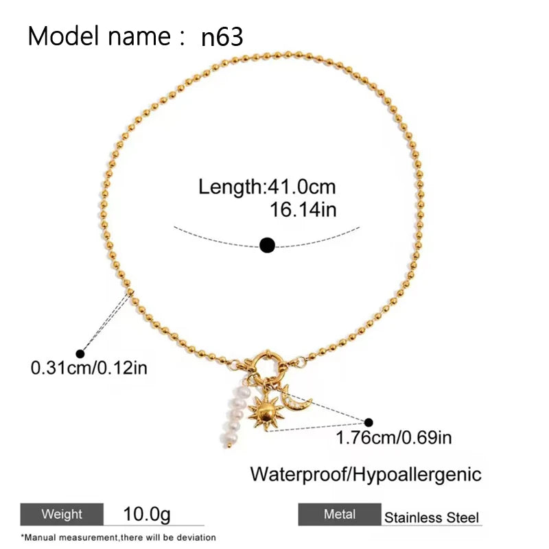 2026 Vintage Necklace On Neck Chain Women's Jewelry Accessories For Girls Clothing Aesthetic Gifts Fashion Pendant
