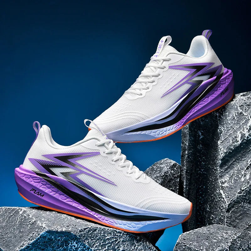 Running Shoes Speciality Marathon Men Sports Breathable Lightweight Carbon Board Women's Comfortable Athletic Nonskid Sneaker