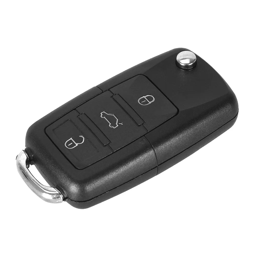 KEYYOU 2 Buttons Remote Flip Folding Car Key Shell for VW For Volkswagen MK4 Bora Golf 4 5 6 Passat Polo Bora Touran - 3 butt
