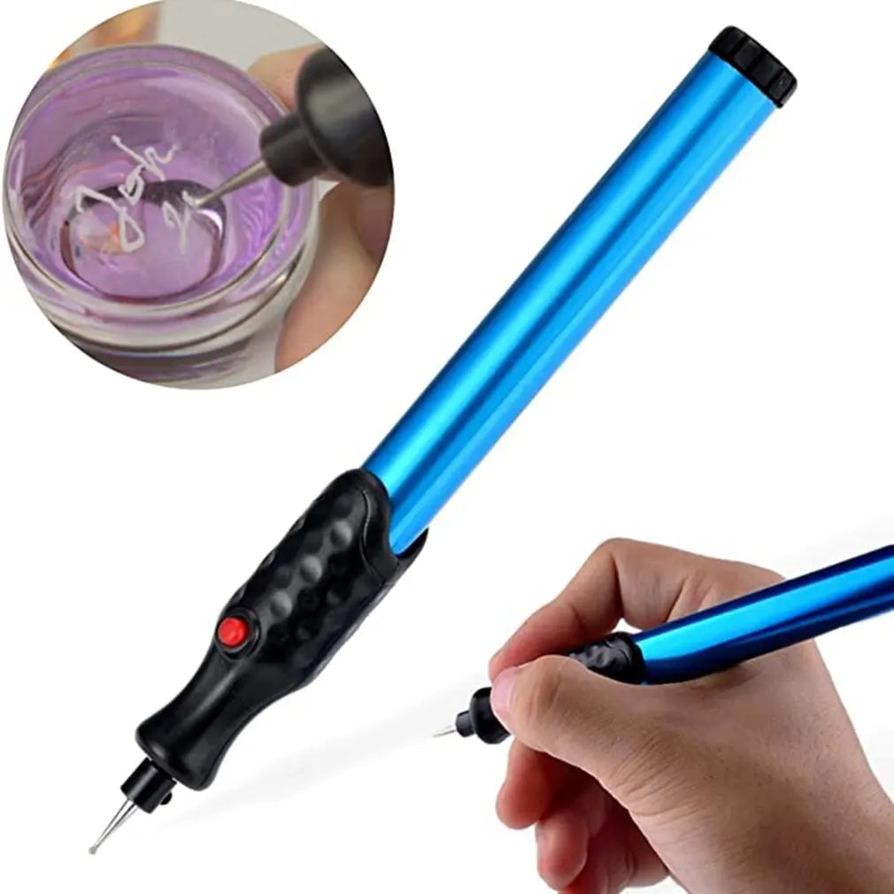 Electric Engraving Engraver Pen Carve Tool for DIY Jewellery Jewelry Metal Glass - Cordless Precision Engraver with Diamond T