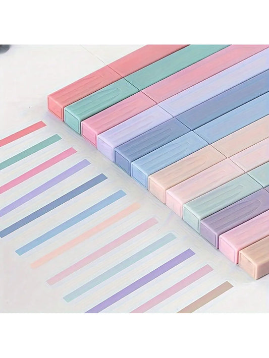 12/6/24-Piece Pastel Highlighter Set - Ink-Free & Smudge-Proof for Journals, School Supplies, Office - Easter Gifts for Teens