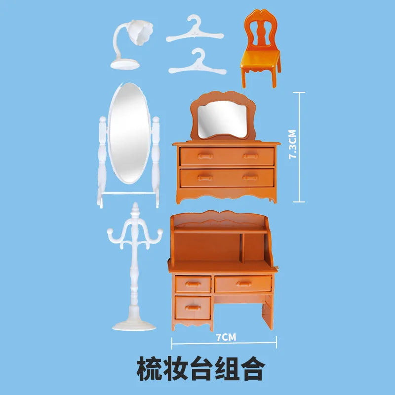 miniature items dollhouse furniture accessories living room bedroom supermarket shopping games family interaction doll kids t