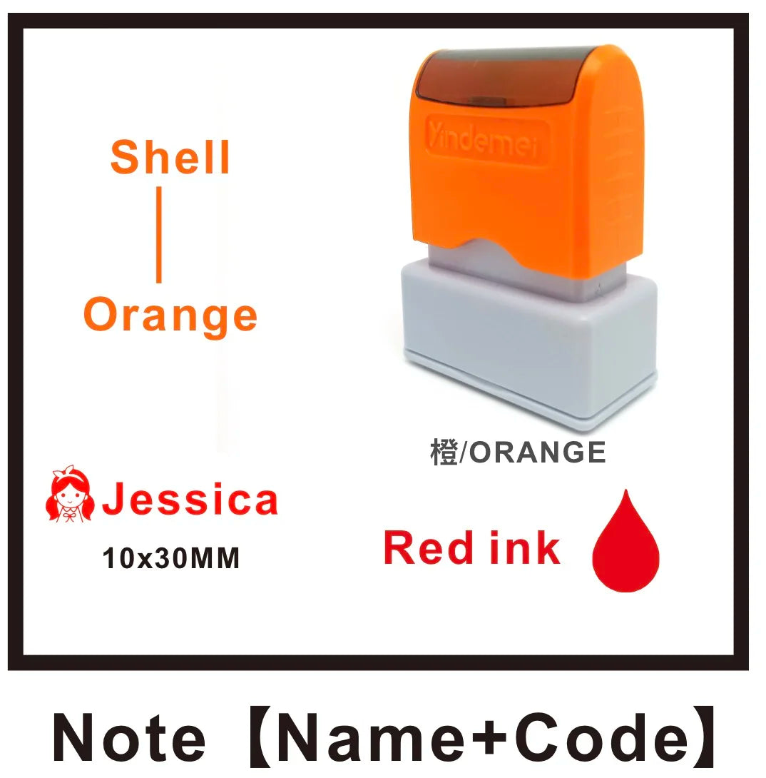 Custom Teacher Name Ink Stamp Signature Calligraphy Selfing-Inking Personalized Letter Stamp For School Student - 2