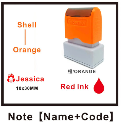 Custom Teacher Name Ink Stamp Signature Calligraphy Selfing-Inking Personalized Letter Stamp For School Student - 2
