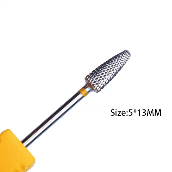 1pc Carbide Tungsten Nail Drill Bit Rotate Burr Milling Nail Cutter Bits Electric Drill Machine For Manicure Pedicure Tools -