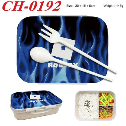 Robloxs Bento Lunch Box Game Figure Printed Lunch Box s Food Storage Containers Birthday Gifts