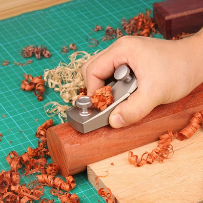 1Pc Woodworking Planer Mini Aluminum Alloy Hand Planer DIY Carpenter Tools European Flat Plane Bottom Edge Wood Trimming Plan