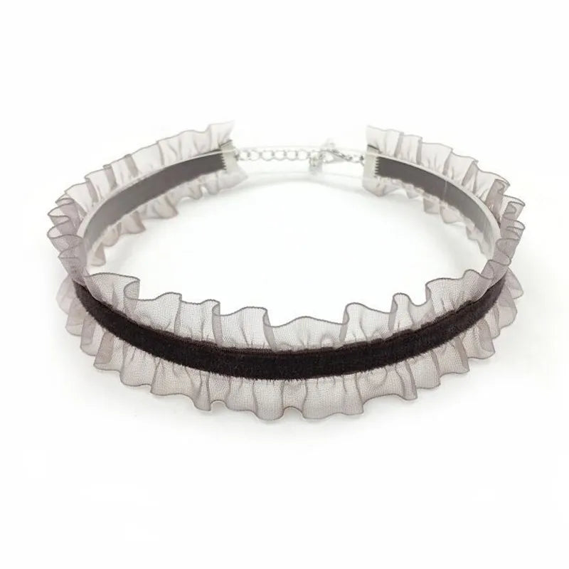 Short Lace Choker Nekclace for Women Girl Black White Color Fashion Romantic Necklace Gift for Party Neck Jewelry