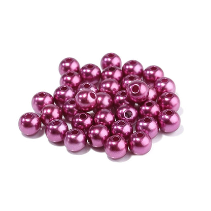 50-1000pcs/Lot Round ABS Imitation Pearl Beads Loose Beads Plastic Acrylic Spacer Bead For Jewelry Making Diy Bracelet Neckla