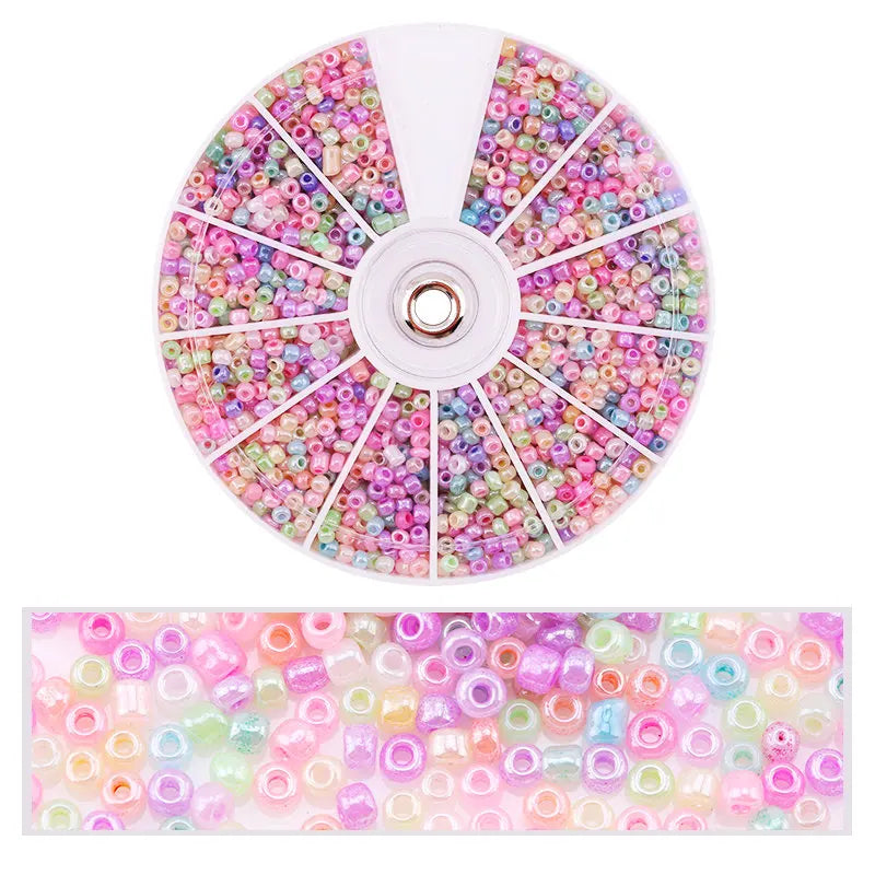 2000pcs/Lot 12Grids Glass Seed Beads Set Charms Jewelry Beads For Bracelet Necklace Earrings Handmade Craft DIY Jewelry Makin