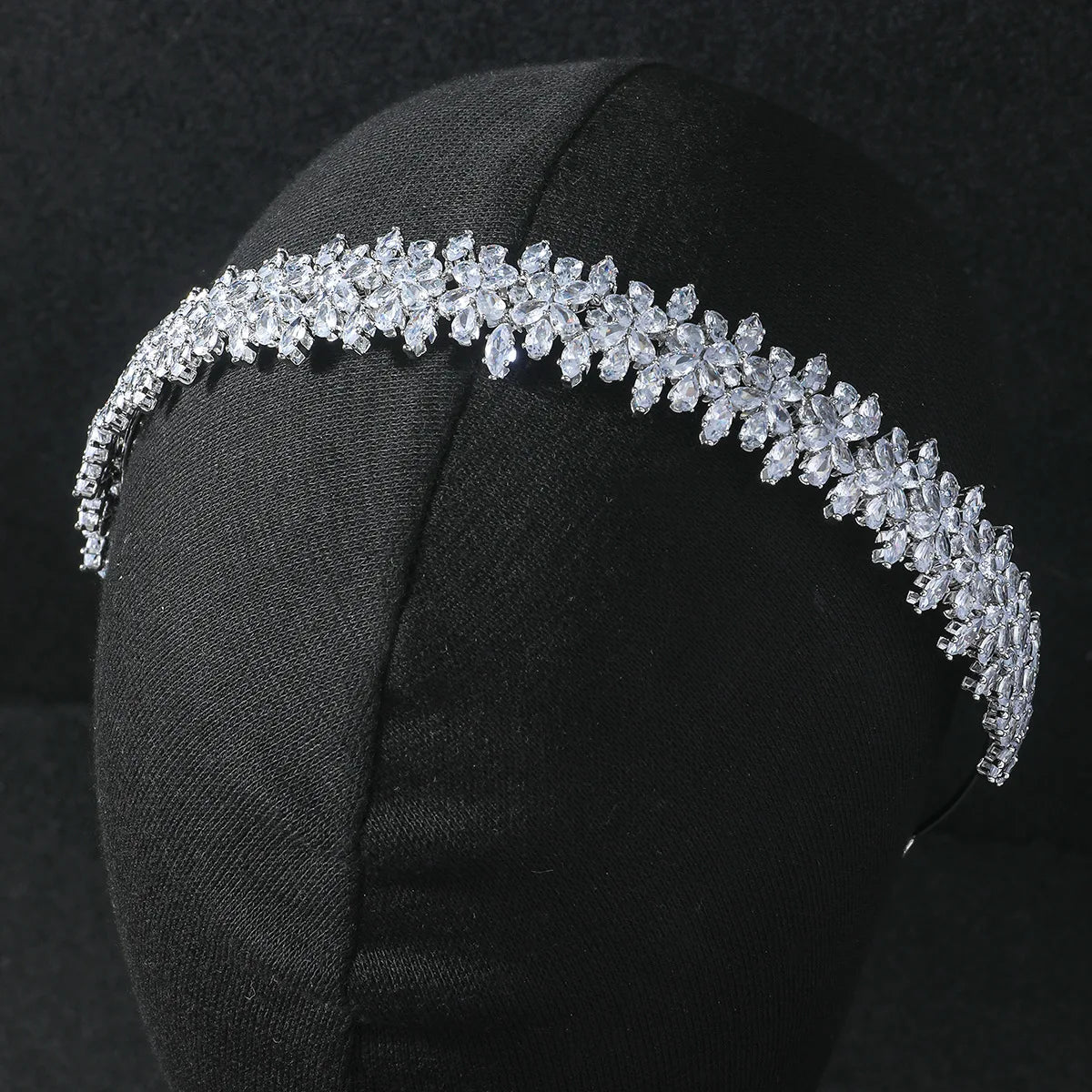 Luxury Bridal Tiara Wedding Headband Cubic Zirconia Bride Headband Tiaras And Crowns For Women Party Prom Hair Jewelry Headdr