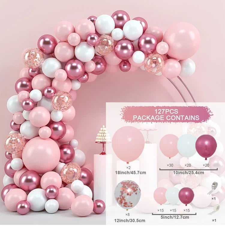 Balloon Garland Arch Kit Birthday Party Decoration Girl Birthday Foil Balloon Bridal baptism Decor Globos Wedding Party Suppl