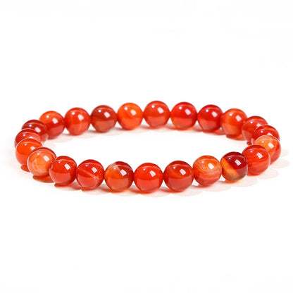 JD Natural Stone Beads Bracelet Amethyst Tiger Eye Crystal Quartz Agate Gem Beads Bangles Women Men Reiki Healling Jewelry Gi