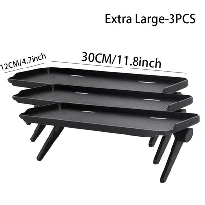 TV Screen Top Storage Shelf Adjustable Computer Monitor Desktop Screen Top Storage Rack Router Shelf Rack Home Organizer - C-