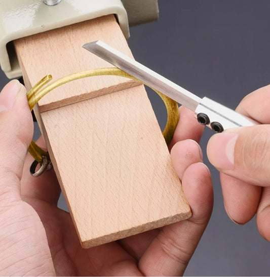 wooden Handle Jewelry Engraving Knife Rubber Hand piece Metal graving Handpiece Gold Silver Carving Tools GraverLine drawing