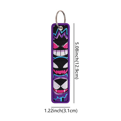 1 Pcs Anime Game Cute Key Chain for Motorcycles Key Fobs Holder Men Women Key Tags Key Ring Fashion Jewelry Accessories Gifts