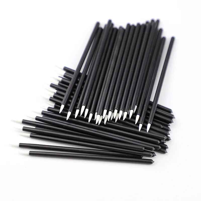 50pcs Disposable Nail Art Brush Eyeliner Eyeline Makeup Tools Manicure Painting Pen Tool Brushes