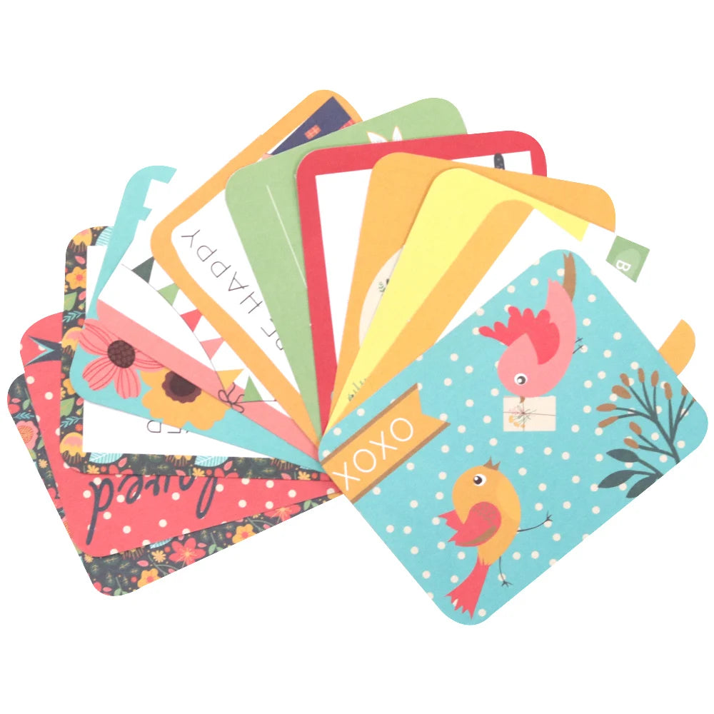 Creative Path Cardboard Journaling Cards Double Sided Printing DIY Crafts Scrapbooking Project Album Journal Card Embellishme