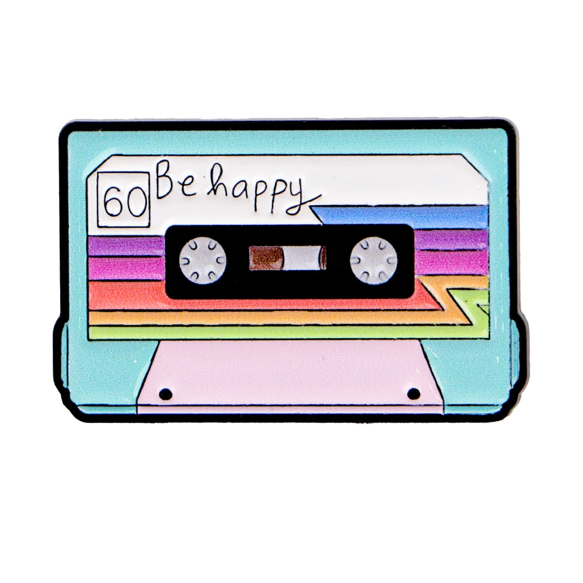 Vintage 1985 Brooch Creative Tape Enamel Pins Music TV Lapel Pin For Backpack Clothing Accessories Metal Badge Jewelry Gift -