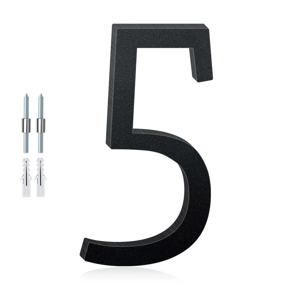 3-12inch Floating Aluminum House Numbers, Modern Metal House Address Numbers Letters, Aluminum Address Letters for Outside - 