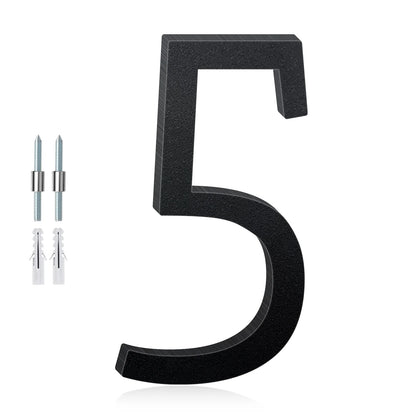 3-12inch Floating Aluminum House Numbers, Modern Metal House Address Numbers Letters, Aluminum Address Letters for Outside - 