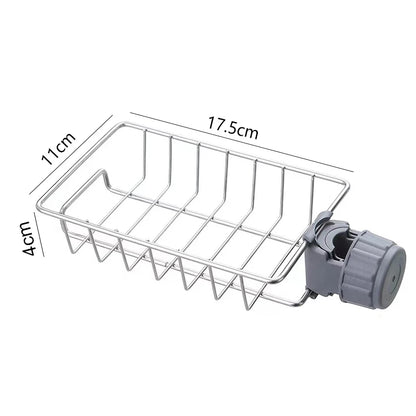 Kitchen Sink Drain Rack Sponge Storage Flexible Faucet Holder Soap Drainer Towel Rack Shelf Organizer Kitchen Accessories - s