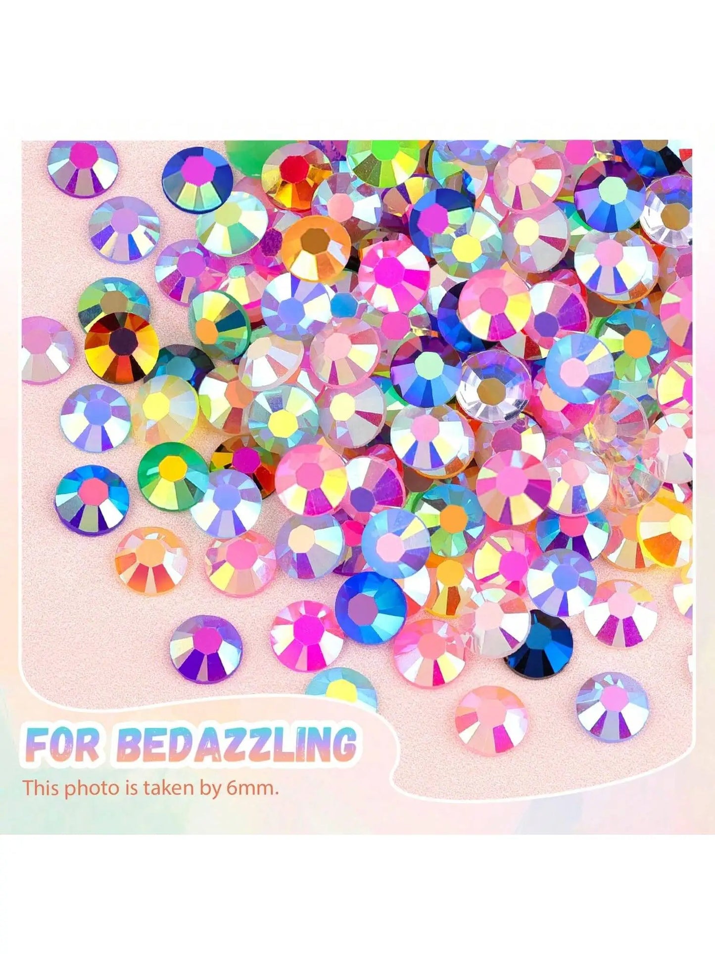 28 grid 3/4/5mm mixed color Jelly/resin drill rhinestone set DIY clothing nail drill phone drill glasses drill hat drill, etc