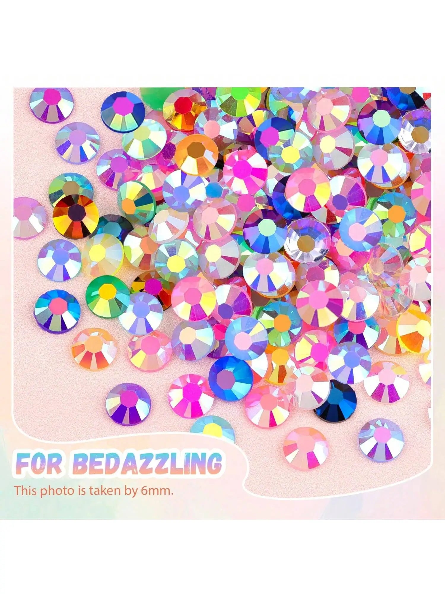 28 Grid 3/4/5mm Mixed Color Jelly/Resin Drill Rhinestone Set DIY Clothing Nail Drill Phone Drill Glasses Drill Hat Drill, Etc